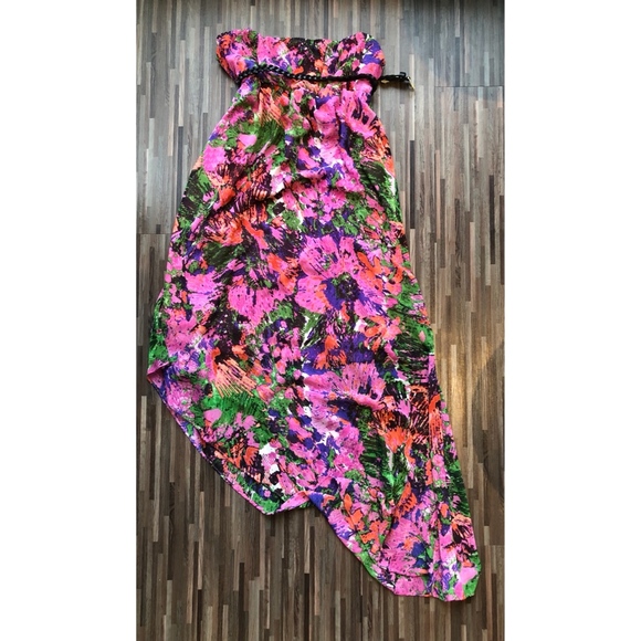 Gianni Bini Maxi Dress Asymmetrical Hem - Picture 3 of 5